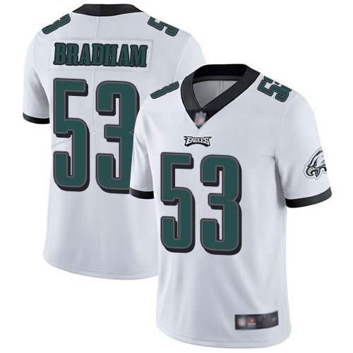 Men Philadelphia Eagles 53 Nigel Bradham White Vapor Untouchable NFL Jersey Limited Player Football